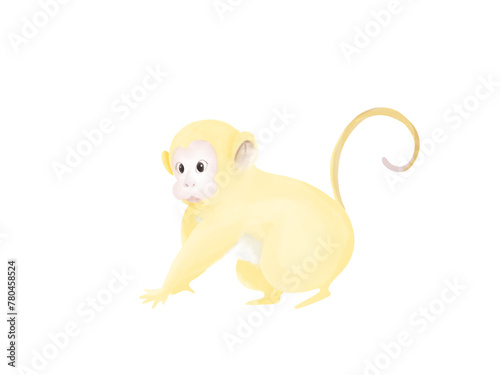 Chinese zodiac - monkey (ID: 780458524)