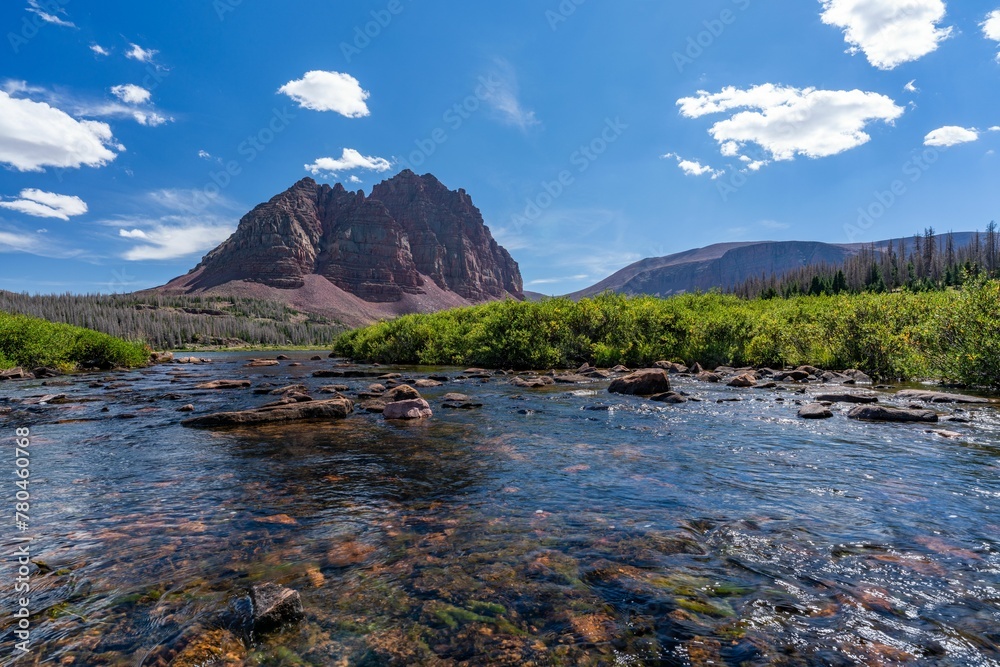 Ταπετσαρία Natural scenery of Red Castel and Red Castle lake in the Uinta Mountains