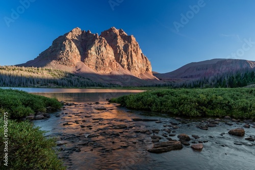 Photos Beautiful natural view of Red castle lake and Red Castle in the Uinta Mountains