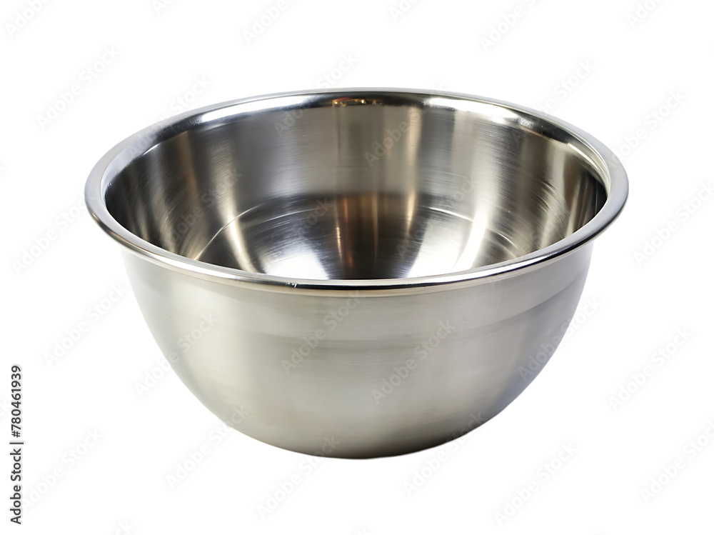 Metallic bowl isolated on transparent background include png file Metallic bowl isolated on transparent background include png file