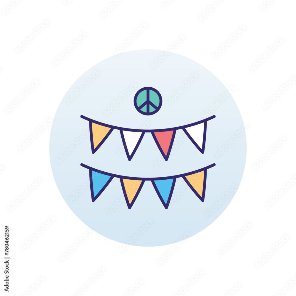 Celebration flags vector icon Celebration flags vector icon