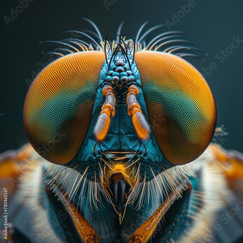 Detailed view, fly with large head, many sensory antennae, clear detail, bright, natural light , 8K , high-resolution, ultra HD,up32K HD