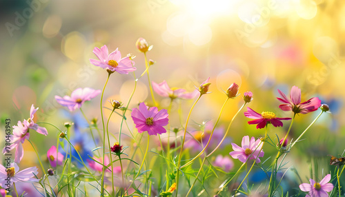 Blumenwiese - Hintergrund Panorama - Sommerblumen © Rehana