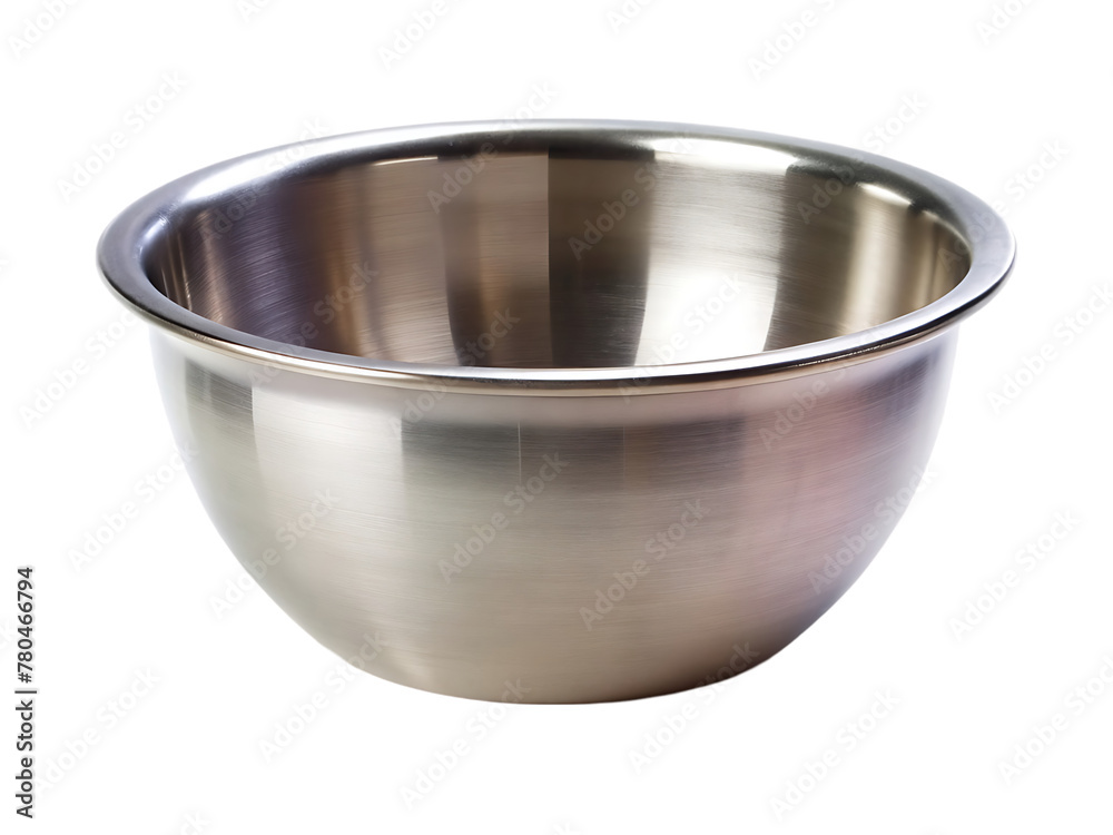 Metallic bowl isolated on transparent background include png file Metallic bowl isolated on transparent background include png file