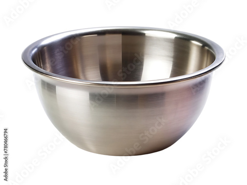 Metallic bowl isolated on transparent background include png file