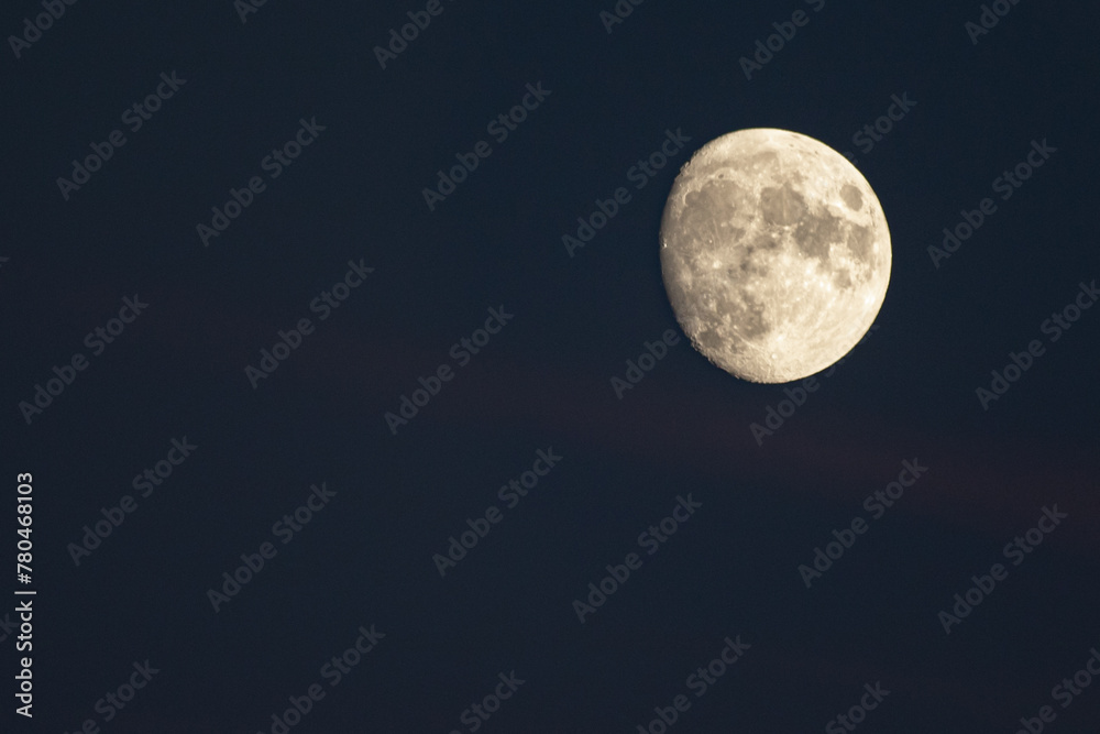 custom made wallpaper toronto digitalcloseup on almost full moon in a dark night sky