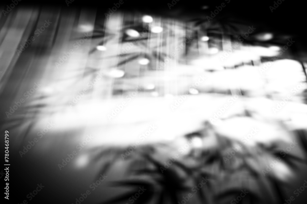 Shadow gobo lighting with transparency. Window light background design