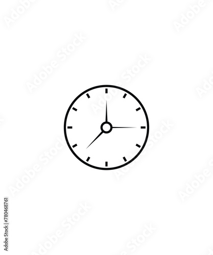 clock icon, vector best line icon.