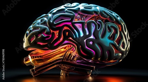 Radiant Digital Brain:A Futuristic Vision of Advanced Artificial Intelligence