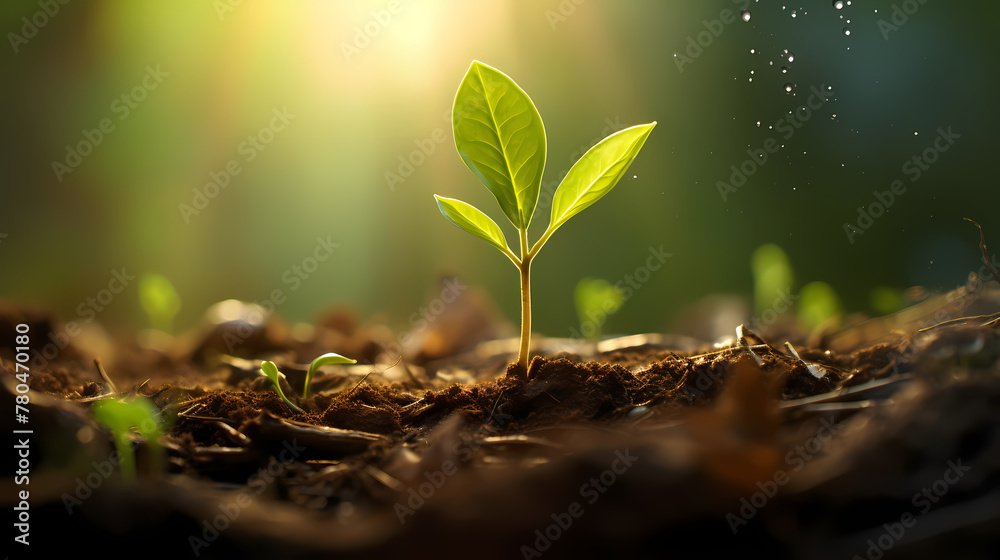 Care for new life, plant seedlings Care for new life, plant seedlings