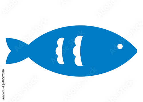 シンプルな魚のイラスト