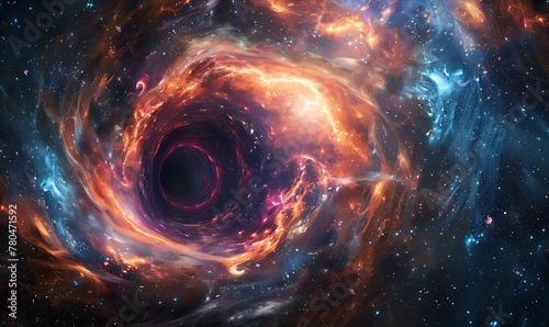 Exploring Cosmic Phenomena  Black Holes  Wormholes  Spirals in Abstract Universe