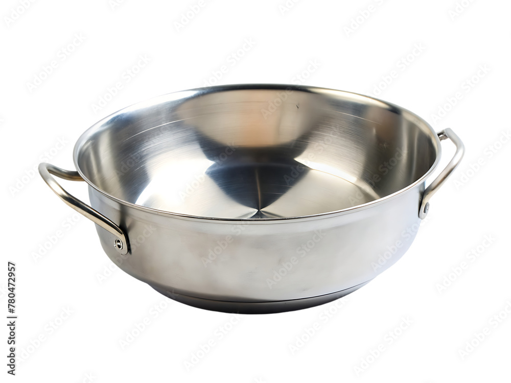 Metallic bowl isolated on transparent background include png file Metallic bowl isolated on transparent background include png file
