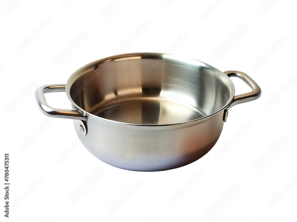 Metallic bowl isolated on transparent background include png file Metallic bowl isolated on transparent background include png file