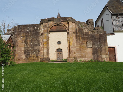 Klosterruine Gräfinthal im Mandelbachtal - Marianischer Wallfahrtsort seit dem späten Mittelalte  photo