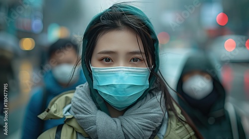 Chinese employees are experiencing symptoms of a cold and fever. photo