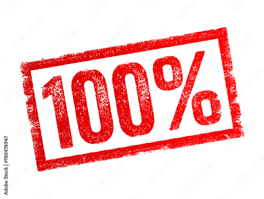 100 Percents - is a numerical expression indicating completeness or entirety, the maximum extent or degree of something, representing fullness, perfection or totality, text concept stamp 100 Percents - is a numerical expression indicating completeness or entirety, the maximum extent or degree of something, representing fullness, perfection or totality, text concept stamp