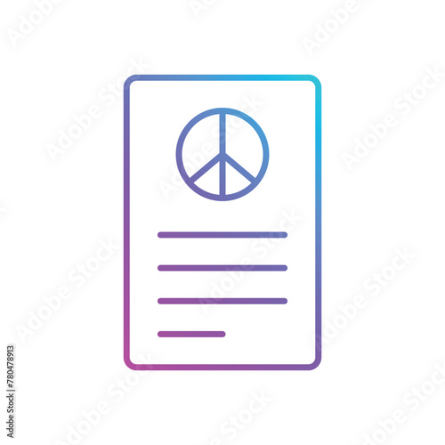 Peace agreement vector icon