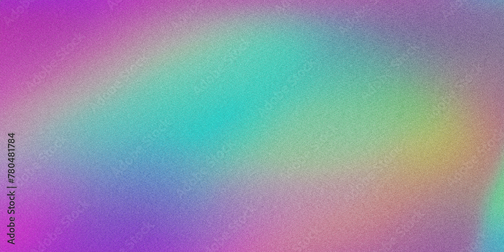 Holographic Gradient Background With Grainy Texture
