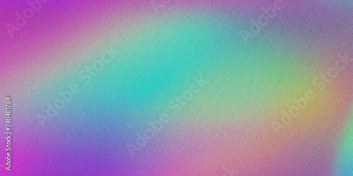 Holographic Gradient Background With Grainy Texture