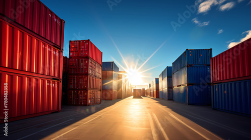 Containers in the logistics and transportation industry