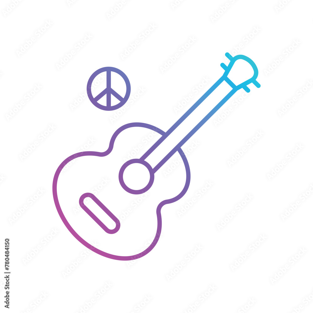 Peace song vector icon Peace song vector icon