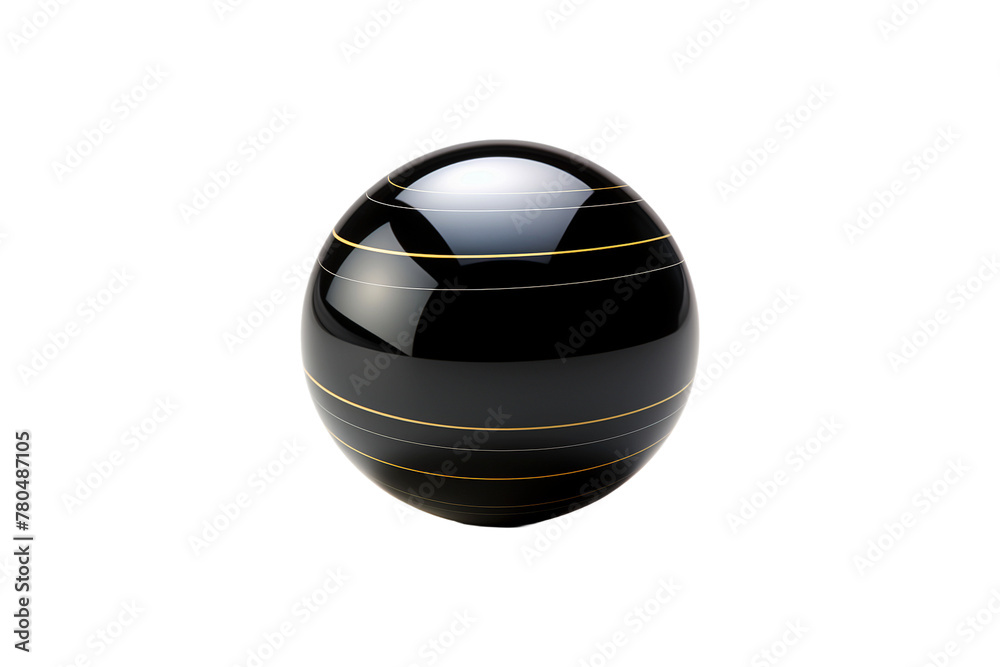 Onyx Bead on transparent background. Onyx Bead on transparent background.