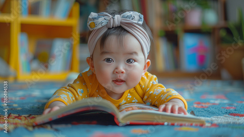 little child reading a book...