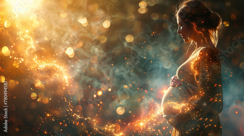 abstract pregnant woman concept