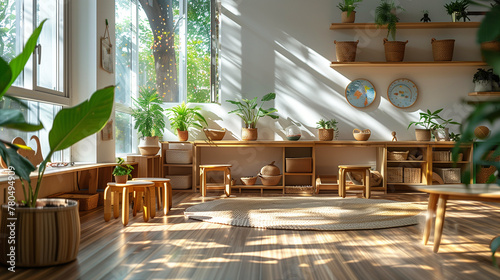 interior of kid classroom