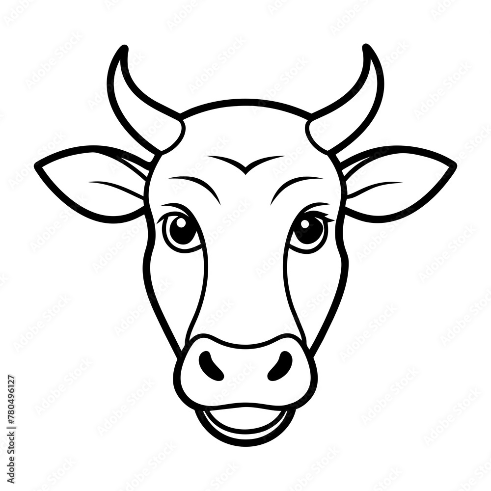 Cow Mascort Logo