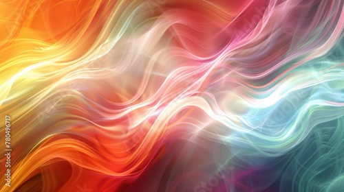 a abstract flow of light colors