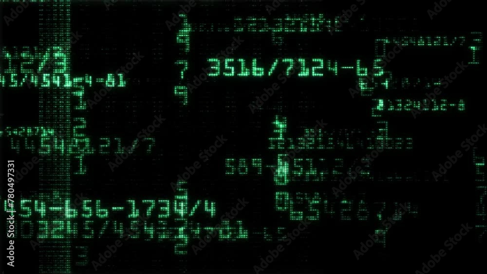 Digital animation of matrix. Technological background
Digital animation of matrix. Technological background