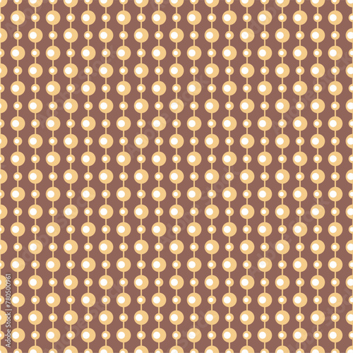 Seamless glamour print pattern with beads jewelry art decor wallpaper for textile, package, paper