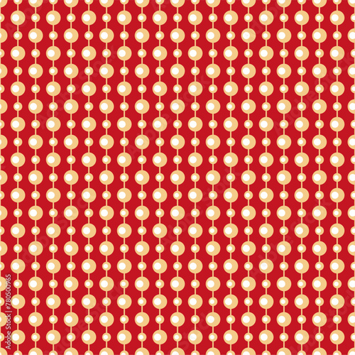 Seamless glamour print pattern with beads jewelry art decor wallpaper for textile, package, paper