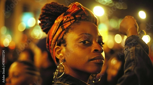 Voices of Resistance: Amidst the cacophony of racial discrimination, a woman's voice rises in defiance, demanding equality for all.