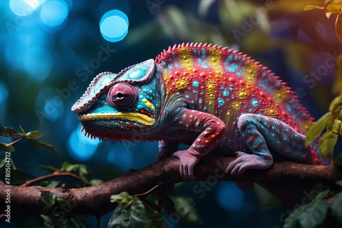 Chameleon Charm: Mesmerizing Images of Colorful Reptilian Wonders © luckynicky25