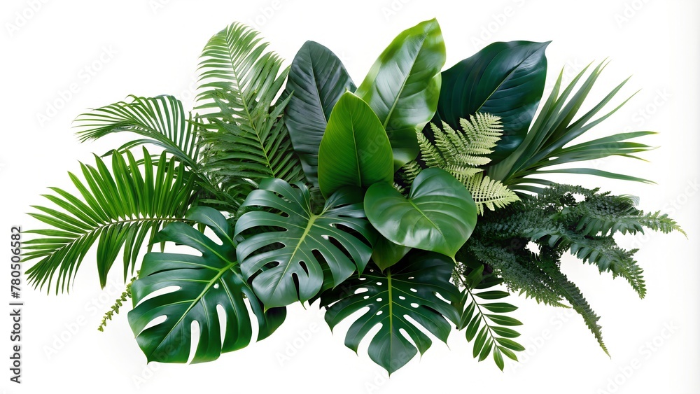 Green Tropical Plants Leaves Green Tropical Plants Leaves