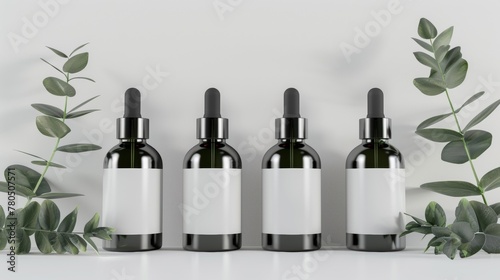 Three Bottles Arranged Neatly