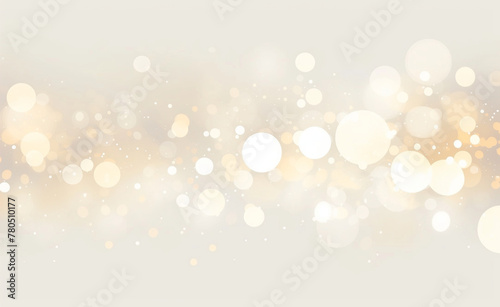 A beautiful array of soft golden lights creates a bokeh effect, giving the feeling of a celebration or festive occasion. photo