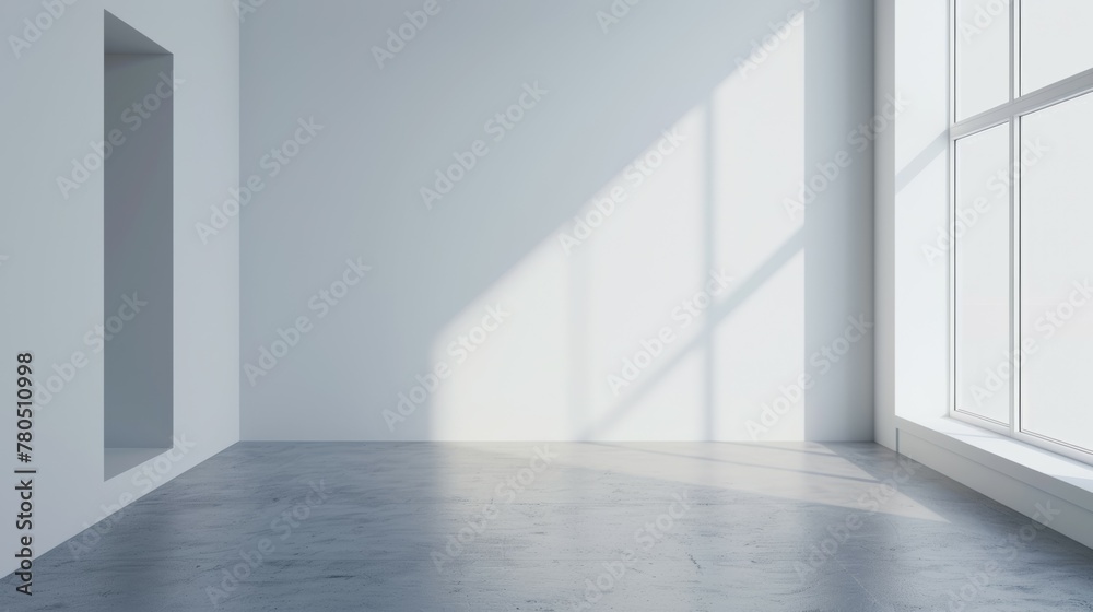 Fototapeta premium empty room on white background