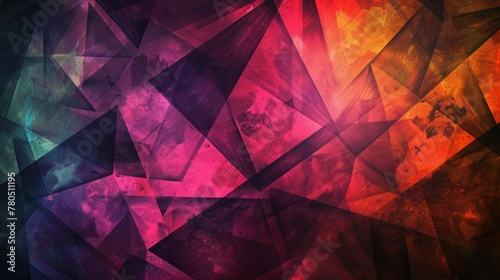 dark colored geometric abstract colorful background