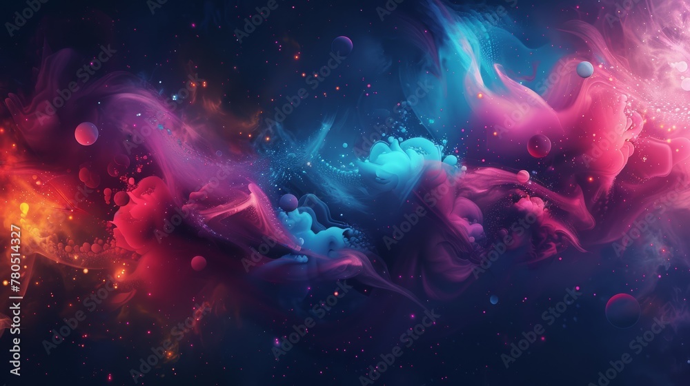 galactic background with colorful galactic background with colorful