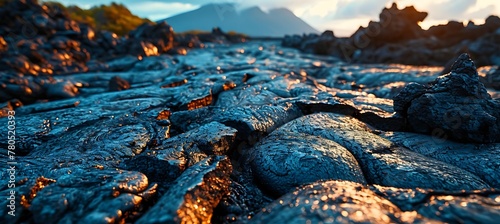 Volcanic Revelations: A Captivating Close-Up Unveiling the Intricate and Porous Terrain of Nature's Forge photo