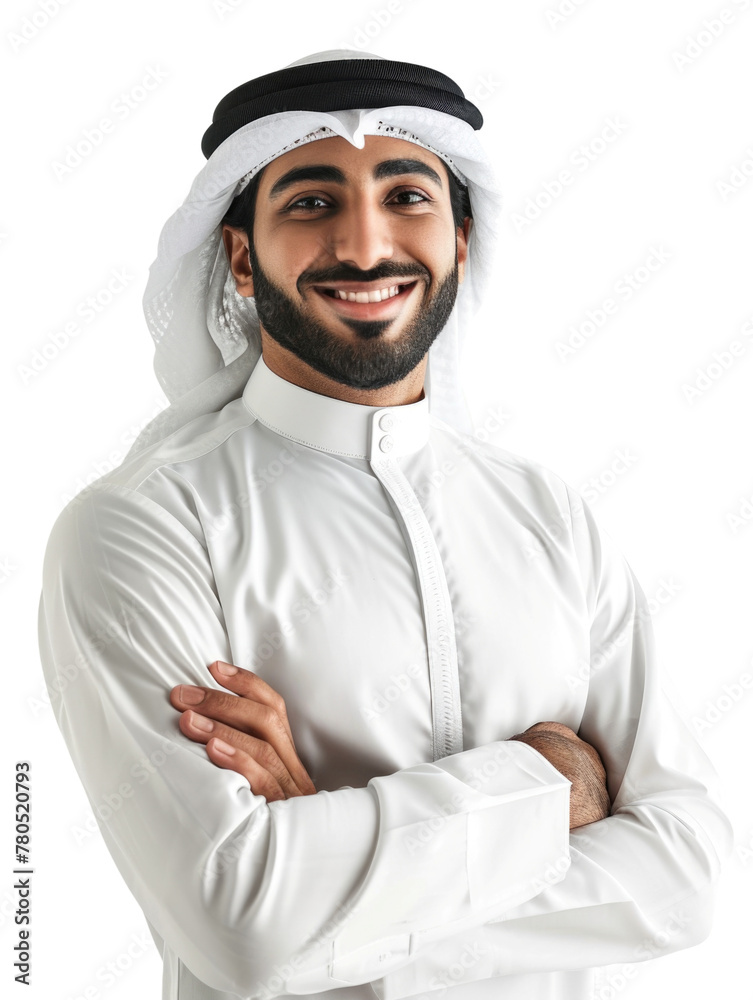 Arab business man with emotion transparent background Arab business man with emotion transparent background