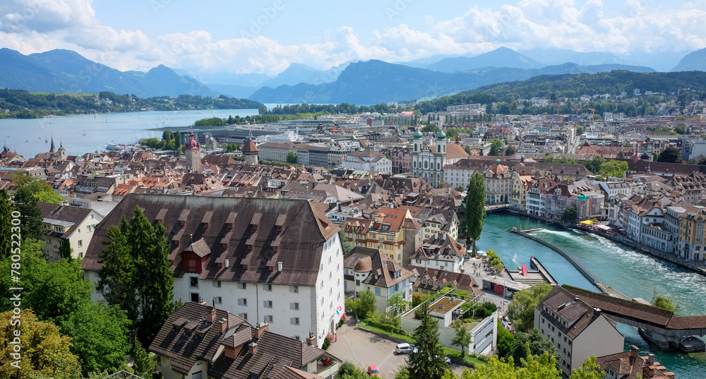Fototapeta premium Cityscape of Lucerne in Switzerland