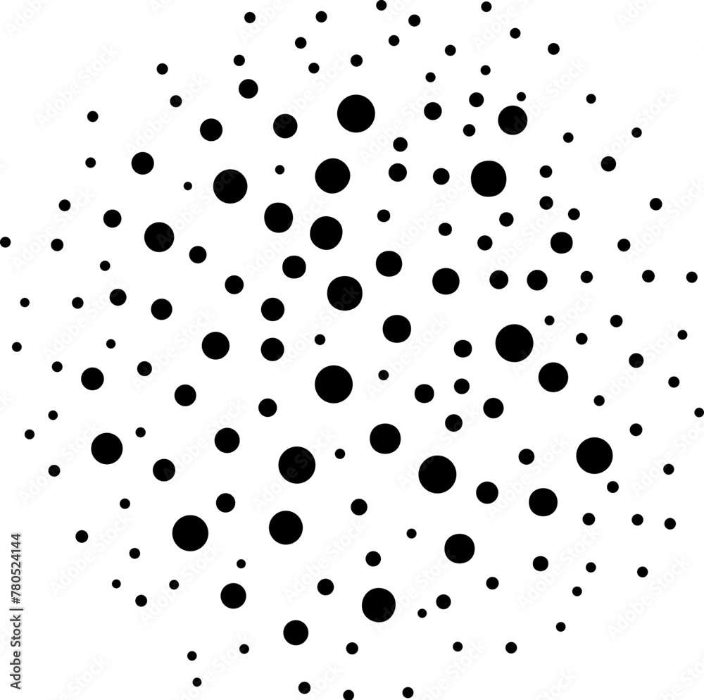Dot spray texture, decorative vector spot