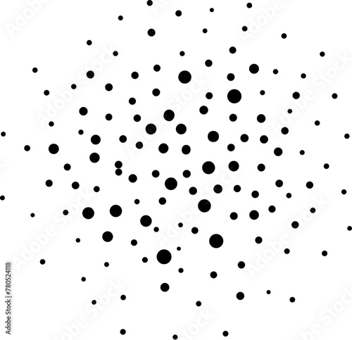 Dot spray texture, decorative vector spot