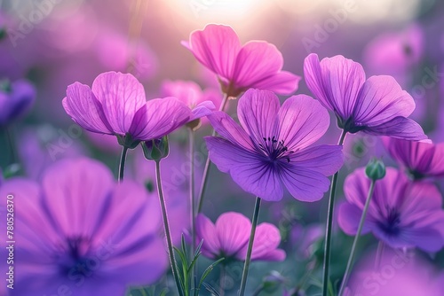 the flowers of a morning plant in the spring sunshine professional photography