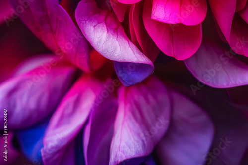 The petals of a fuchsia flower - Generative AI